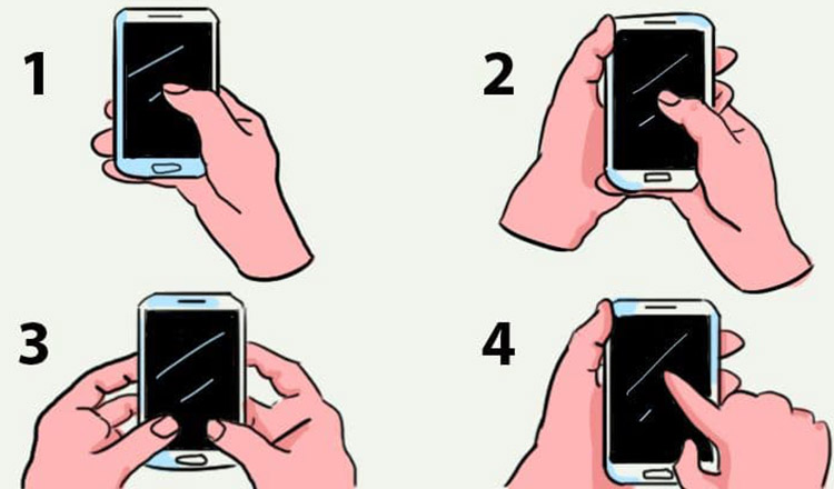 Modul în care mânuiești telefonul mobil, spune multe despre tine